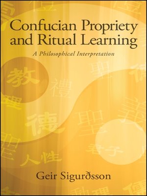 cover image of Confucian Propriety and Ritual Learning